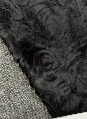 阳光皮料 意大利进口黑色袋鼠皮毛一体  0.8mm 柔软 YM01