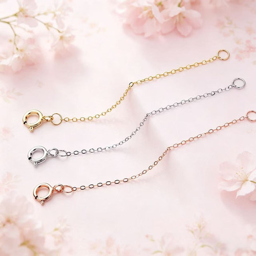 LINGXU纯银项链延长链手链尾配饰