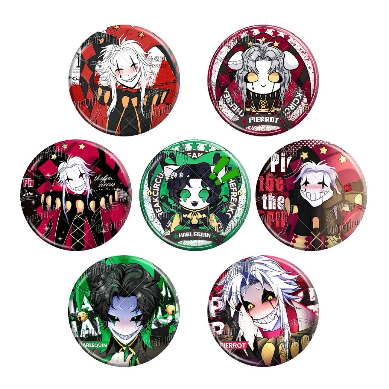 怪胎马戏团周边徽章痛包吧唧