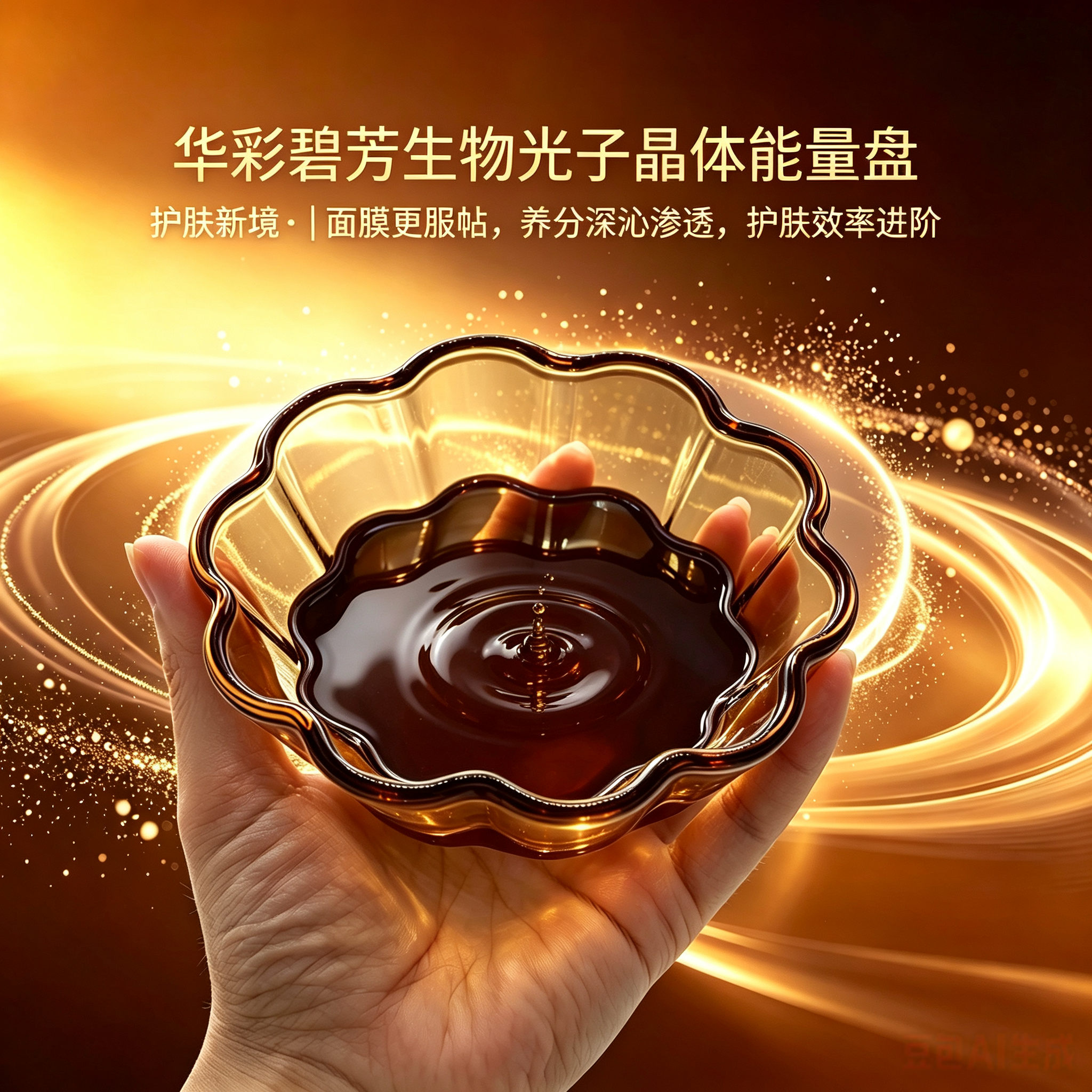 华彩碧芳能量盘告别护肤无效营养不浮表面焕活每滴精华精准养肤