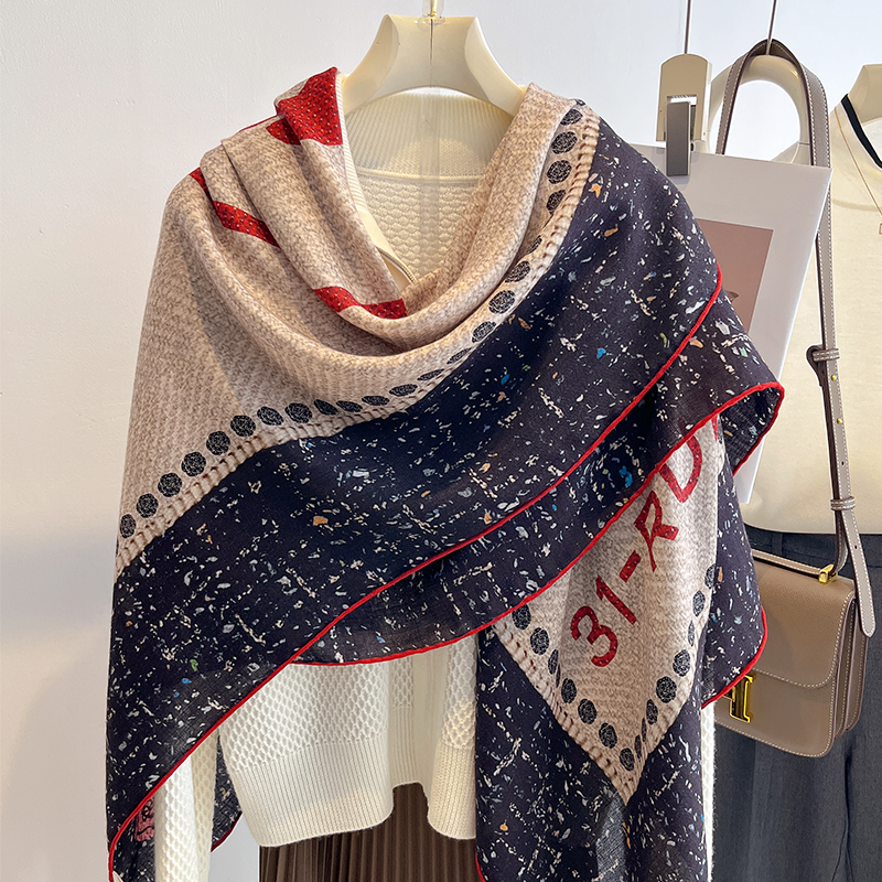 妩媚山茶！丝毛围巾披肩轻奢高级