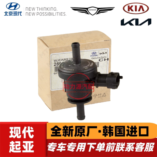 现代伊兰特雅绅特悦动起亚赛拉图锐欧空气净化排泄阀碳罐电磁阀