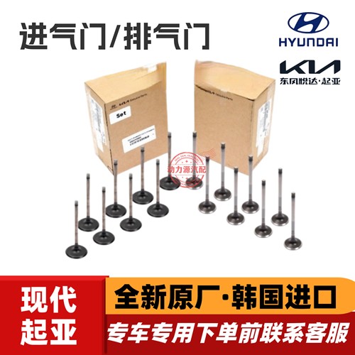现代悦动瑞纳朗动领动I30飞思起亚K2福瑞迪K3秀尔进气门排气门
