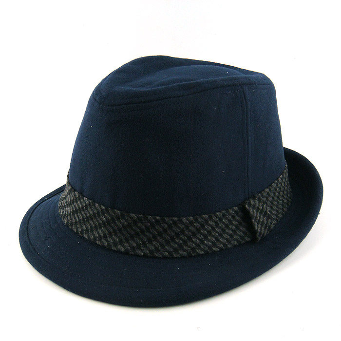 出口日本潮牌定型礼帽 日系素色百搭 日单秋季新品英伦绅士男帽子