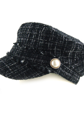 axes famme日系Lolita洛丽塔复古淑女名媛帽甜美可爱小香风水手帽