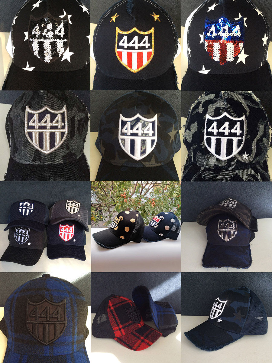 日本街头潮牌帽子444高顶货车帽yk日系男女网眼帽日单遮阳棒球帽