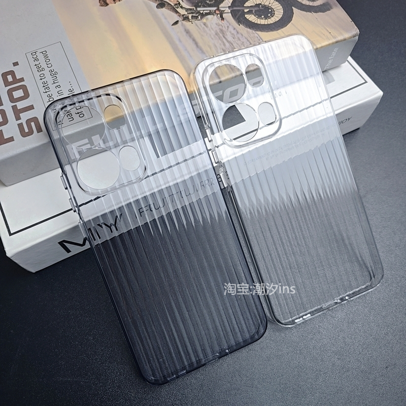 适用OPPOReno13手机壳新款reno13pro瓦楞保护壳oppo5g超薄全包防摔PKM110透明硬壳高级行李箱条纹外壳大孔