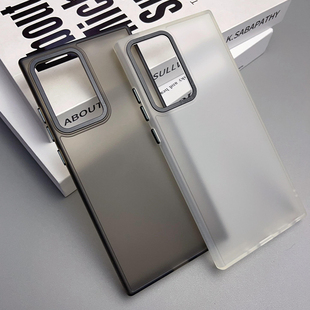 适用三星Note20ultra手机壳新款GalaxyNote20ultea保护套全包防摔防滑防指纹磨砂透明硬壳5G大孔外壳三合一