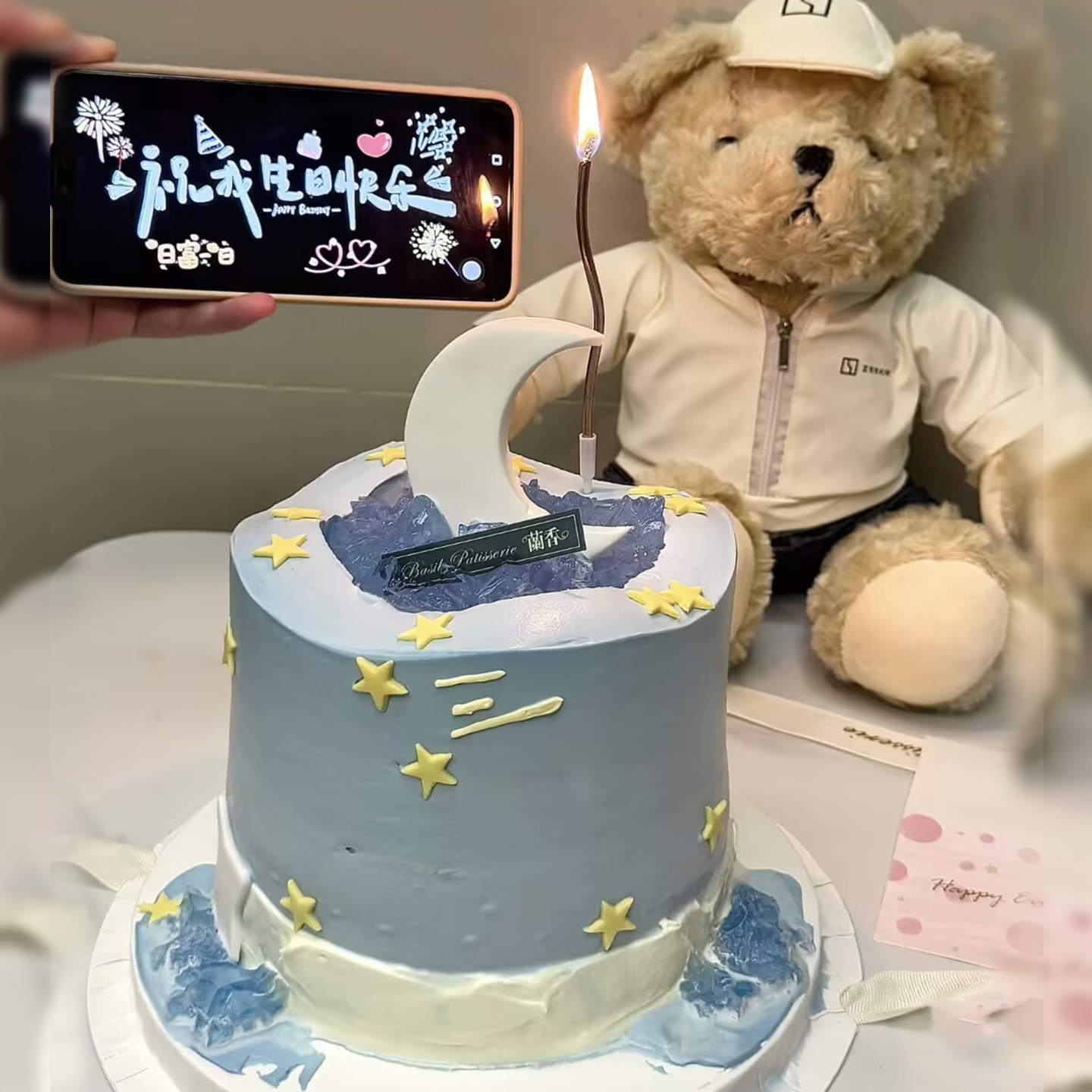 网红月亮许愿池蛋糕装饰月亮模具女神仙女蝴蝶山谷许愿星星饼干