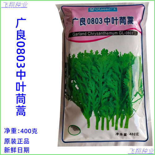 广良0803中叶茼蒿种子籽日本进口皇帝菜侧枝多春秋季中叶茼蒿种孑