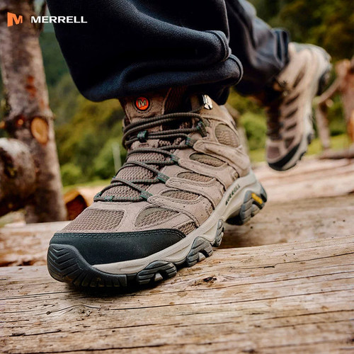 MERRELL迈乐MOAB3 MID WP防泼水耐磨防滑户外登山鞋男徒步鞋女