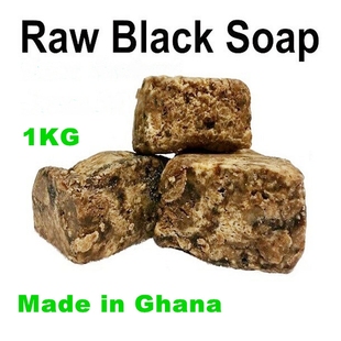 Raw 1KG African black soap非洲黑皂纯天然植物未精制DIY手工皂