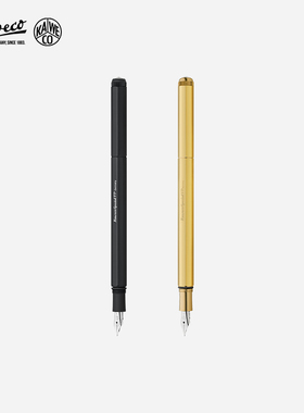 德国KAWECO钢笔 卡维克 Special专业系列  磨砂黑金属黄铜款 长杆钢笔成人书写速写练字送礼物送礼品进口钢笔