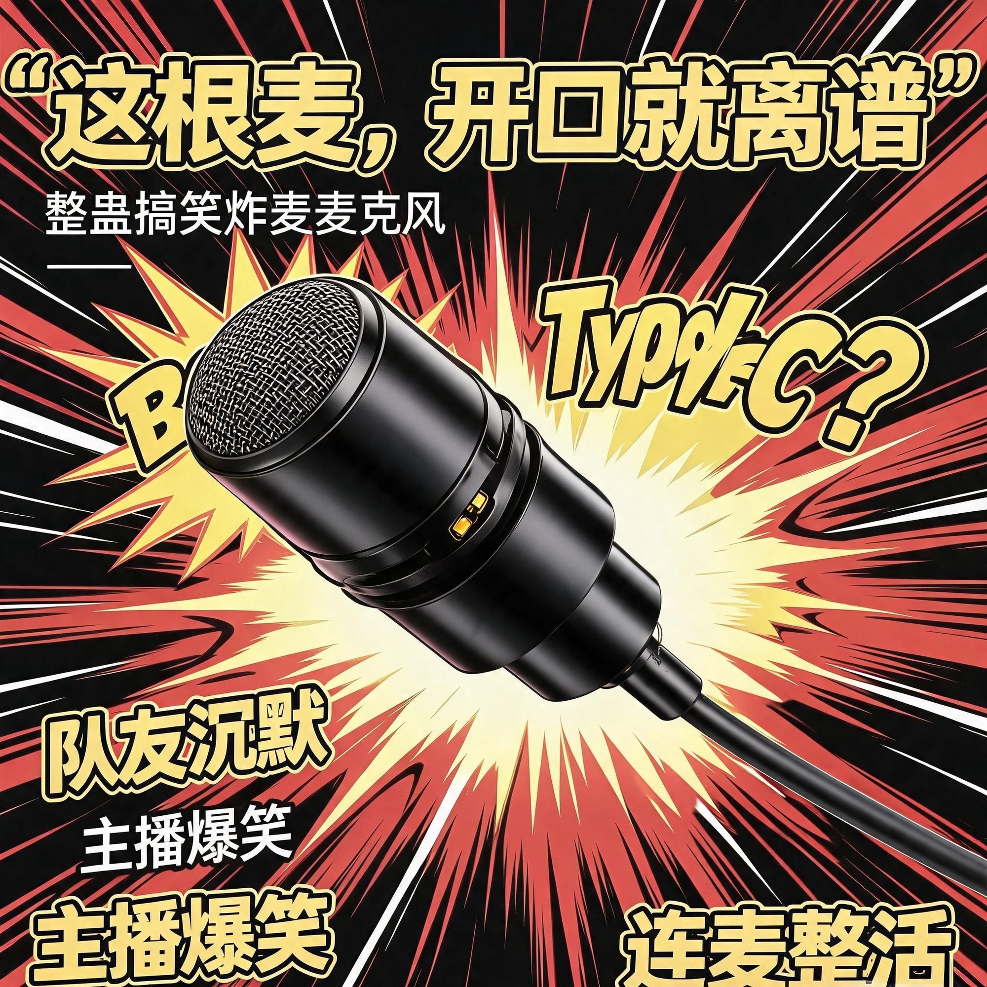 炸麦麦克风游戏专用电竞炸麦耳机专用麦克风语音游戏炸麦神器图片