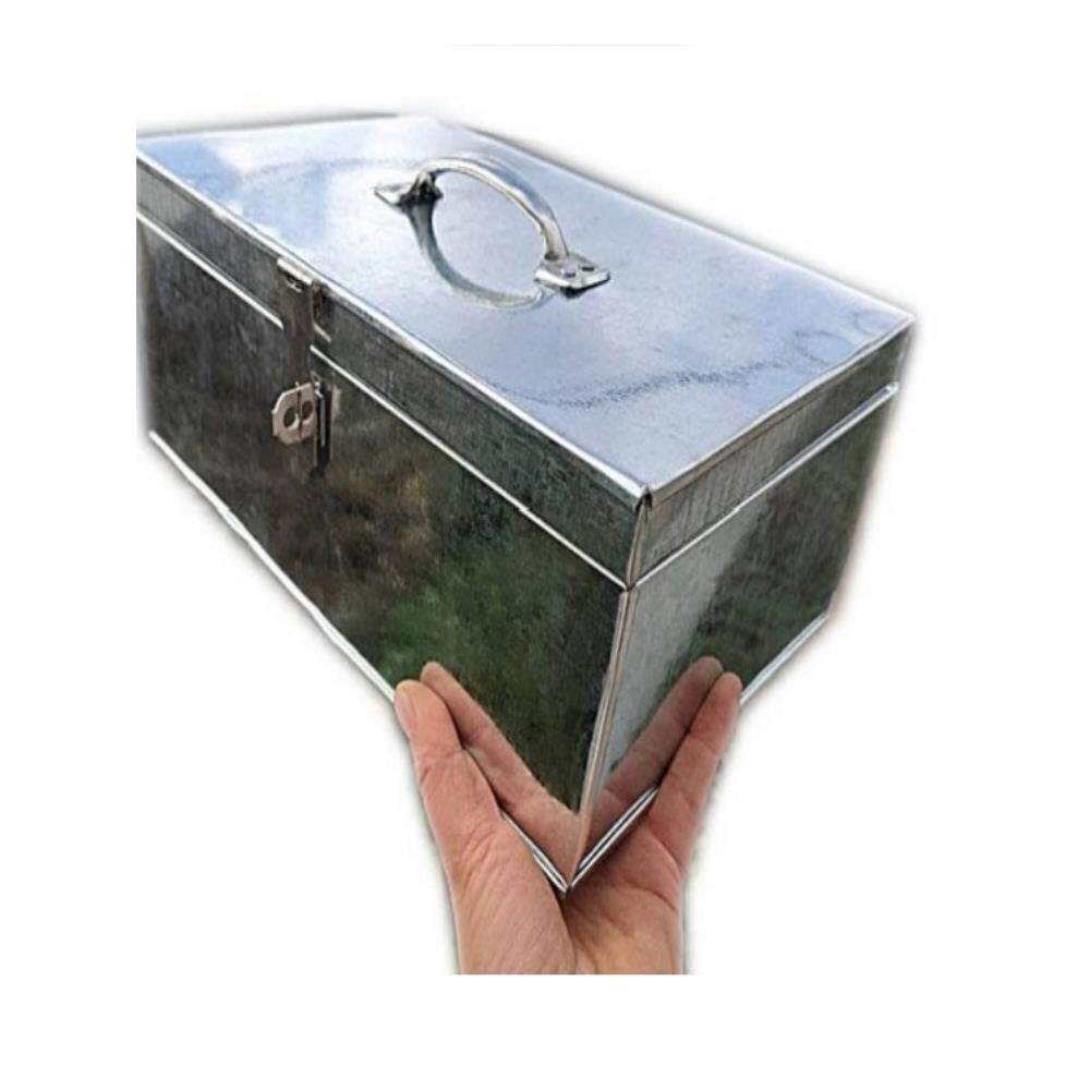 铁皮箱小铁箱带锁手提箱收银钱箱子家用小箱子小号收纳箱定做铁箱