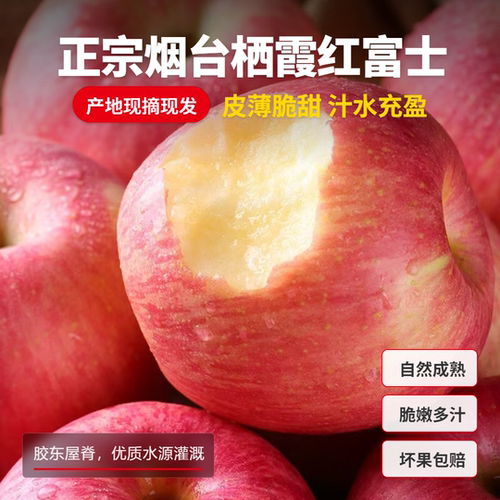烟台红富士脆甜苹果整箱