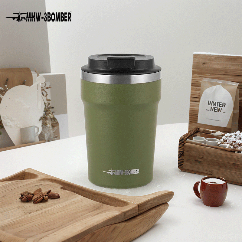 轰炸机户外车载咖啡随行杯保温杯