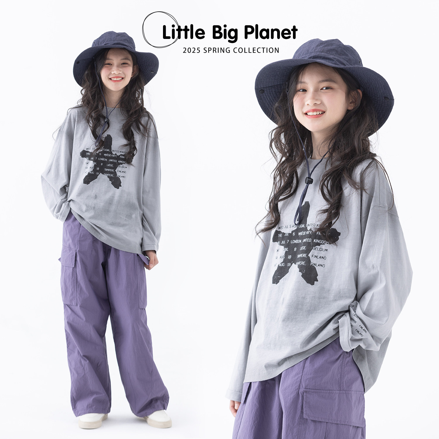 小小大星球童装 炒色做旧星印花长袖T恤 春秋男女童潮酷休闲上衣,童装/婴儿装/亲子装,T恤,淘宝优惠券,粉丝福利购,淘宝优惠卷