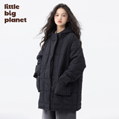 小小大星球童装 男女童中性风纯色棉服 冬日高品质绗缝棉保暖外套