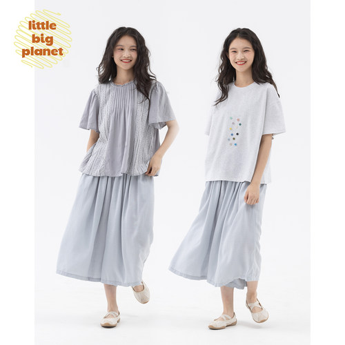 小小大星球女童清透瀑布裙裤
