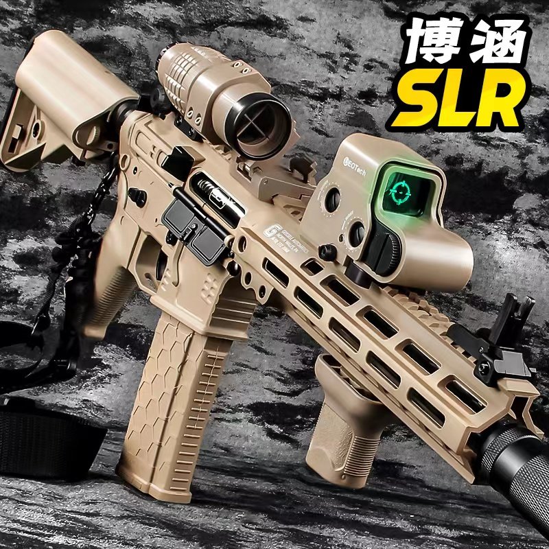 博涵slr四代五代2.0 mk8短 长款7mm旋联动回趟金齿电动软弹真人cs