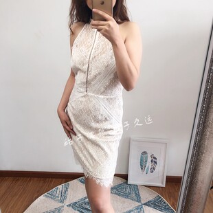 南法风情 恬静素雅 解构美学2021夏季新款女装白色蕾丝连衣裙短裙