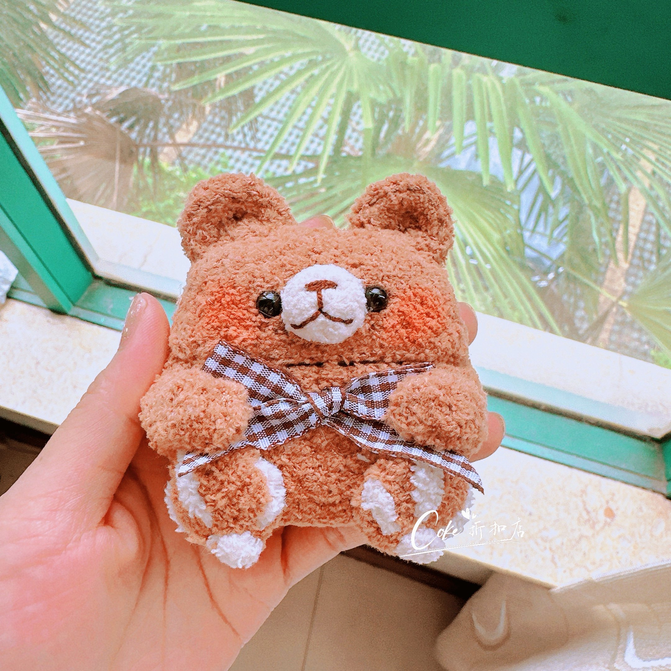 可爱毛绒熊适用苹果23代pro耳机壳airpods4保护套手工创意高端软,个性定制/设计服务/DIY,其他数码配件定制,淘宝优惠券,粉丝福利购,淘宝优惠卷