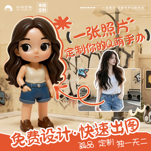 真人手办定制小人偶照片泡泡玛特生日礼物定制手办类专属纪念礼物