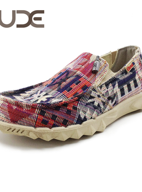 HEY DUDE都德春秋超轻百搭帆布男鞋一脚蹬休闲懒人布鞋宽头大头