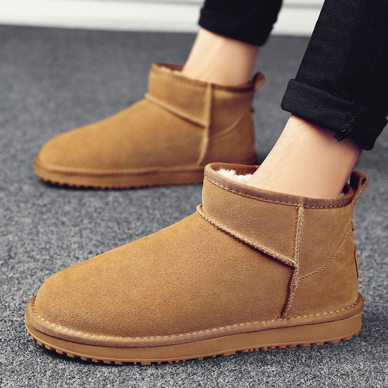 DK05冬季雪地靴棉鞋加绒保暖靴加棉男鞋潮鞋高帮户外