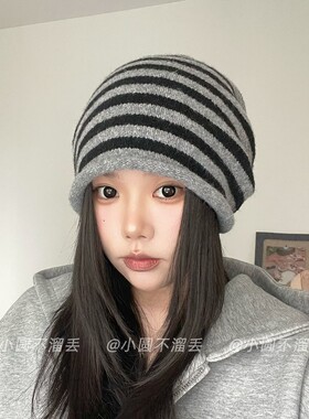 秋冬保暖护耳显脸小堆堆帽女款