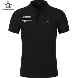 万星威高尔夫男装 T恤夏季 MUNSINGWEAR 短袖 时尚 休闲运动Polo衫