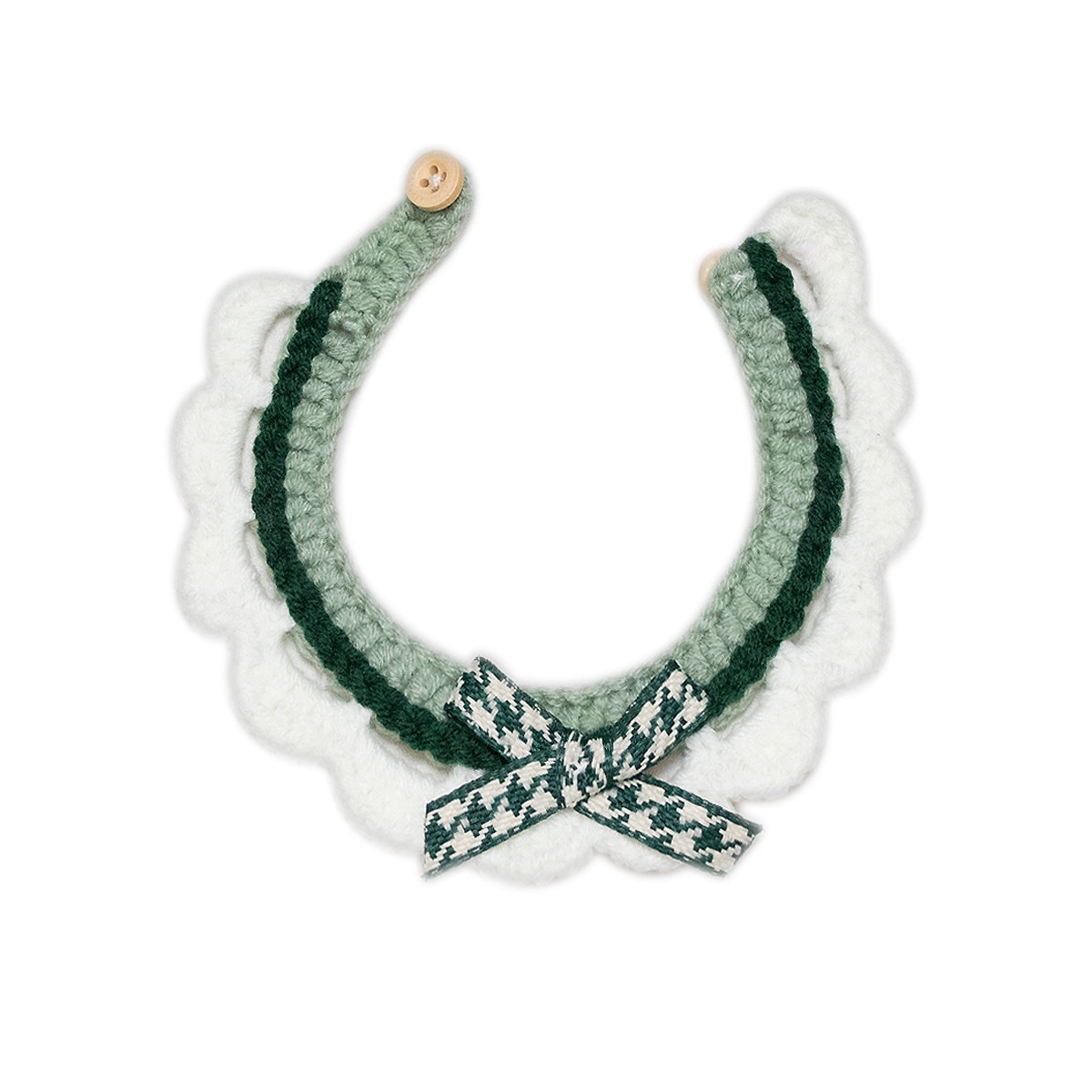 猫咪围脖宠物项圈编织小型犬猫狗兔子围兜可爱拍照脖圈跨境