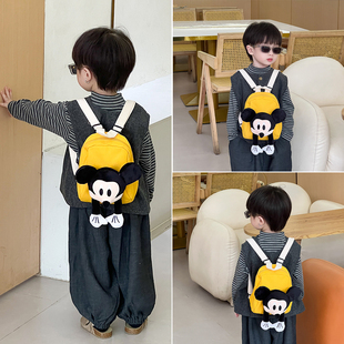 儿童幼儿园包包男童卡通米奇宝宝双肩包网红洋气小女孩迷你背包游