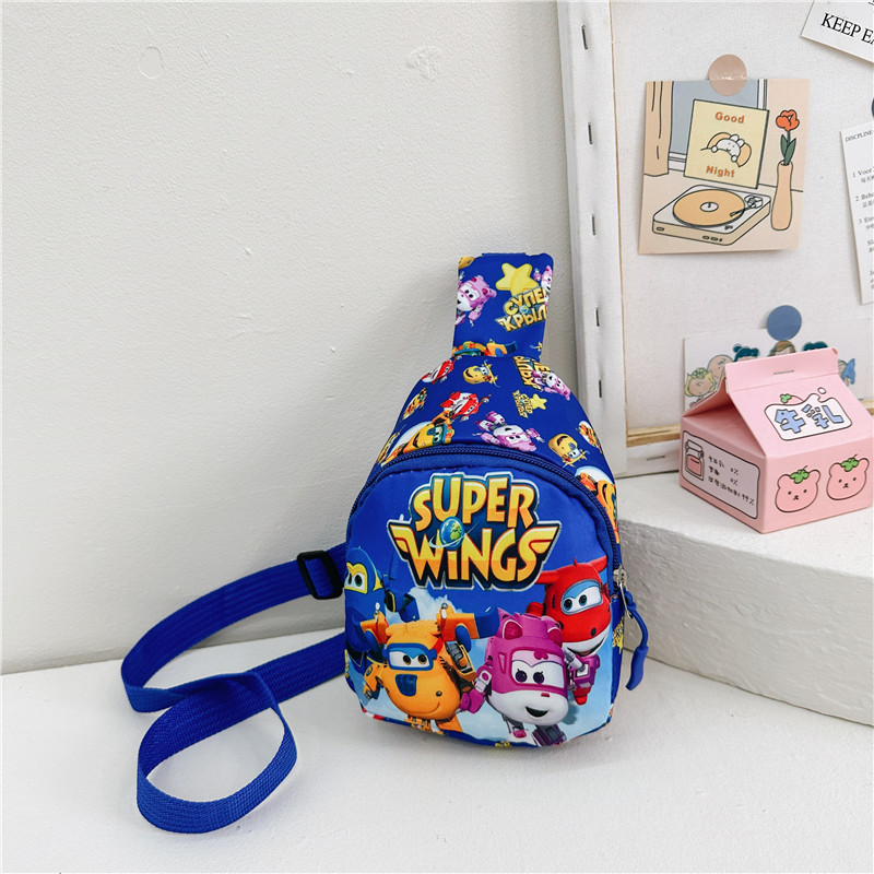 韩版儿童单肩斜挎背包卡通胸包