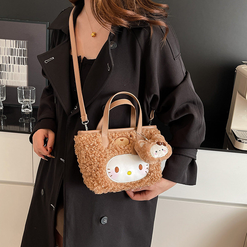 Hellokitty手提包小拎包儿童2026新款可爱斜挎包毛茸茸秋冬手机包,箱包皮具/热销女包/男包,手拿包,淘宝优惠券,粉丝福利购,淘宝优惠卷