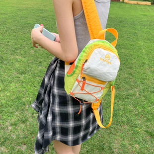 山系轻量化小背包户外运动徒步登山露营双肩包女生出游迷你小书包