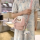 儿童可爱小狗斜挎包小女孩男童轻便出游帆布包幼儿园宝宝单肩背包