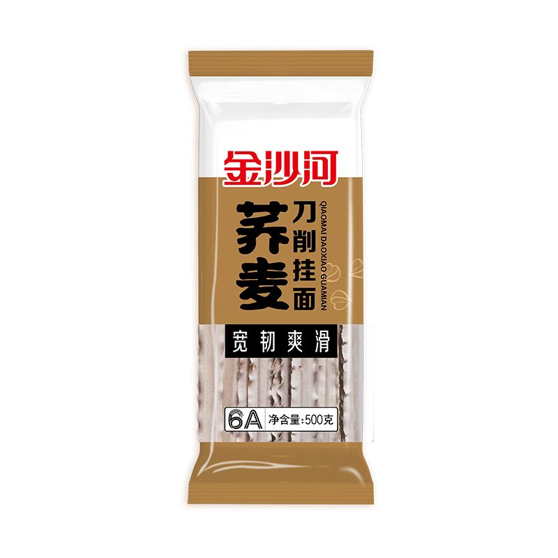 金沙河荞麦刀削挂面500g1斤粗杂粮待煮方便生面条礼品邢台直发 粮油调味/速食/干货/烘焙 面条/挂面（无料包） 原图主图