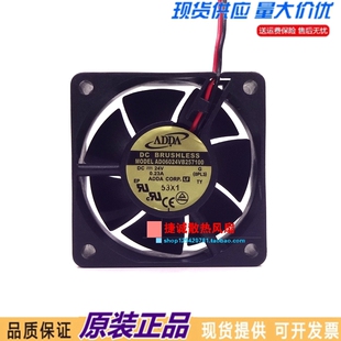 原装ADDA AD06024VB257100 24V 0.23A 6025 6CM 双滚珠变频器风扇