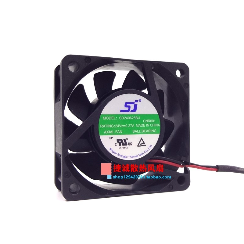 SD240625BU ORIGINAL SJ 6025 24V 0.27A 6CM 2-WIRE DOUBLE BALL INVERTER COOLING FAN
