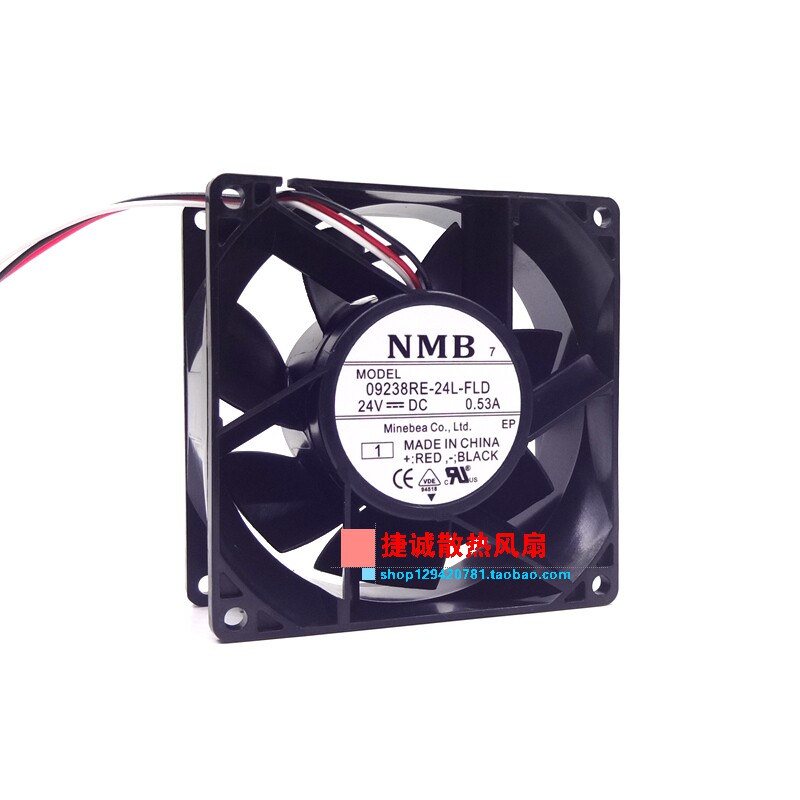 ORIGINAL NMB 09238RE-24L-FLD 24V 0.53A 9238 9CM YASKAWA INVERTER COOLING FAN