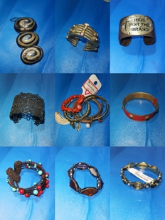 欧美外贸饰品复古风手镯女个性夸张手环手镯默认微瑕