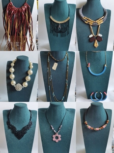 欧美外贸饰品复古夸张个性潮流皮皮链条精致简约项链毛衣链5041