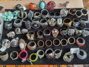 欧美外贸孤品复古戒指老货默认微瑕圈口不详介意慎拍50214