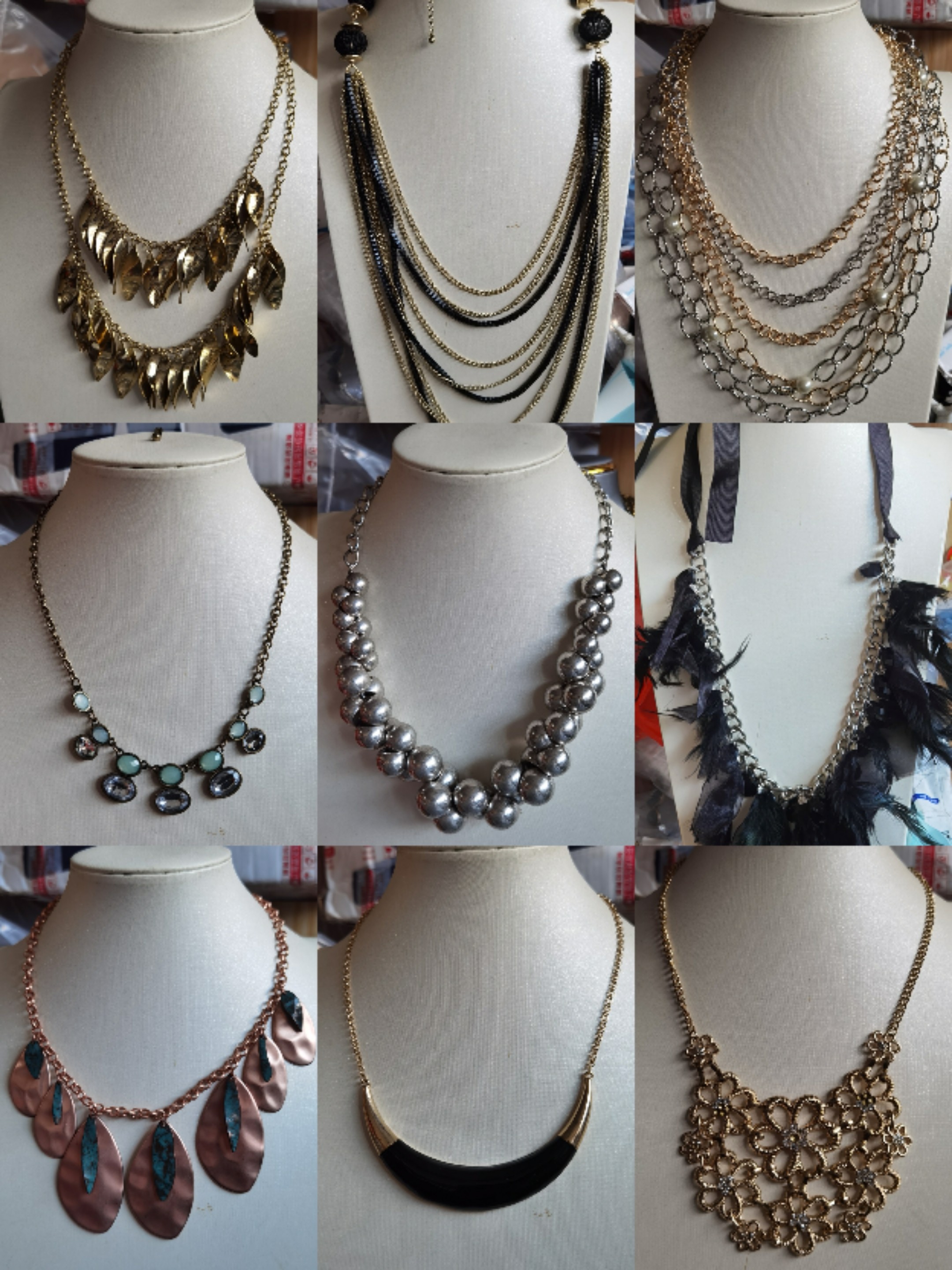 欧美外贸孤品复古项链女百搭链编织麻花吊坠默认微瑕1013