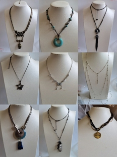 欧美外贸饰品复古夸张个性潮流皮皮链条项链毛衣链身体链5031