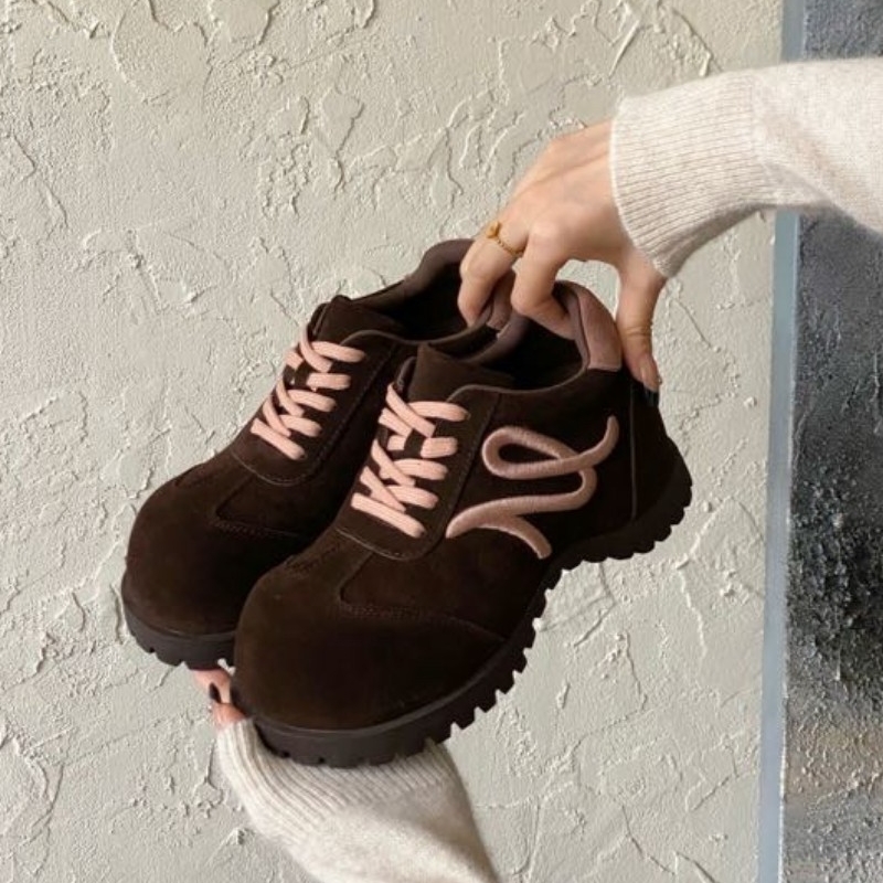 欧洲站2025年冬季新款棉鞋真皮内增高单鞋大头加绒德训鞋女阿甘鞋