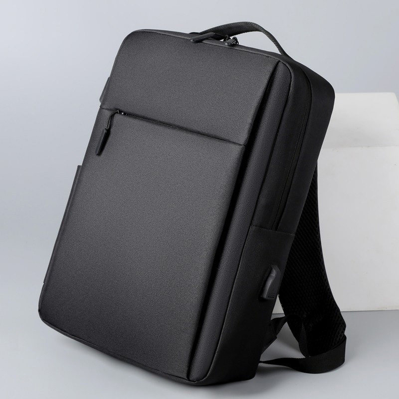 简约休闲轻便双肩包男士14寸防水背包男女笔记本通勤电脑包15.6寸