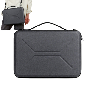 新款硬壳手提电脑包1415.6寸16英寸笔记本包EVA防摔防震防水简约男女款商务休闲出差单肩包可装无人机收纳包